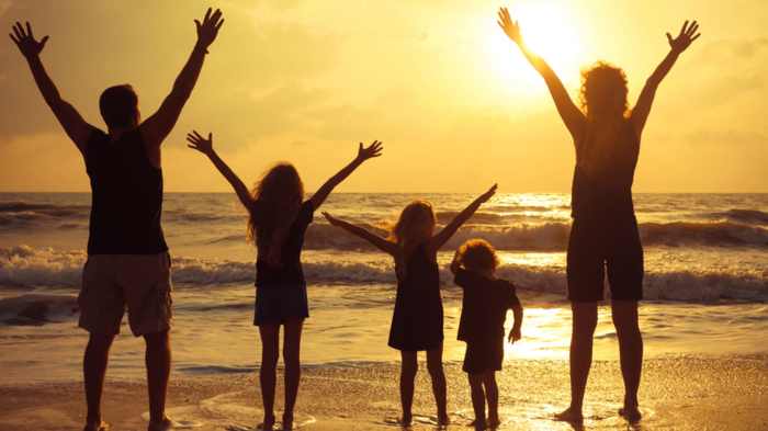 Family time having fun today create parents kids